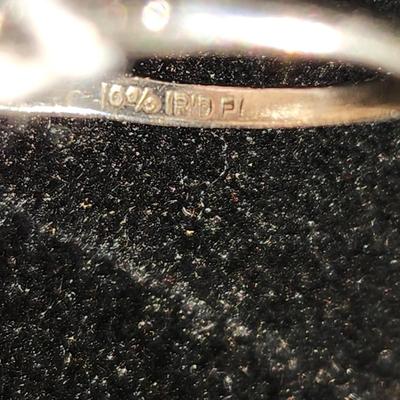 Vintage Diamond Ring 10% IRid Platinum Size 16.55mm (size 6) 3.50 Grams