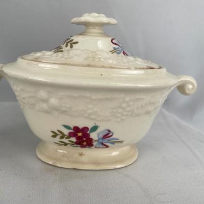Fire King Snack plates (10) & Homer sugar dish