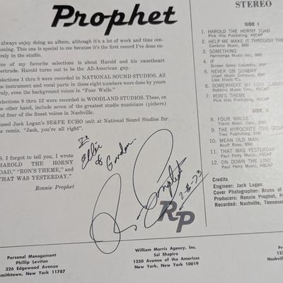 Autographed Albums - Fred Eaglesmith - Gene Watson - Ronnie Prophet