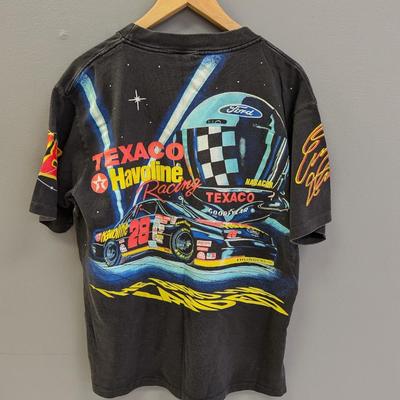 Vintage Ernie Irvan Yates Rocket NASCAR T Shirt Size Large