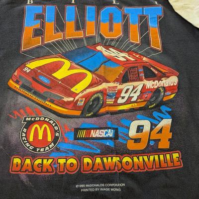 Size Large Vintage NASCAR T Shirts Bill Elliot & Ed Ferree
