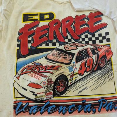 Size Large Vintage NASCAR T Shirts Bill Elliot & Ed Ferree