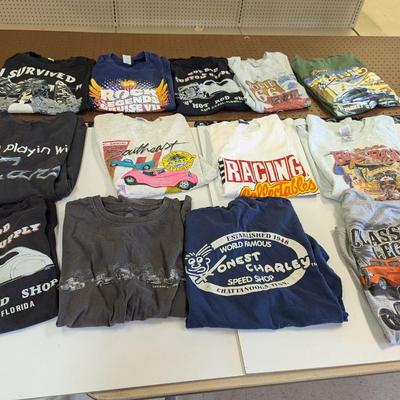 Vintage Hot Rod Cars T Shirts Size M/L