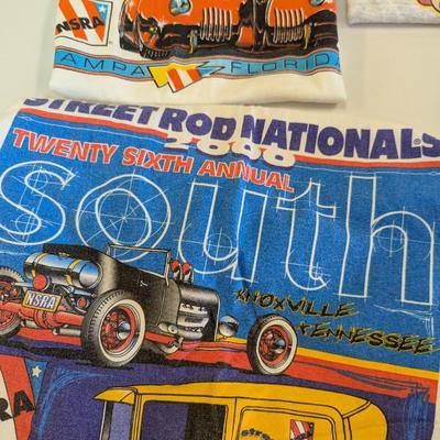 Vintage Hot Rod Car T Shirts Size Large