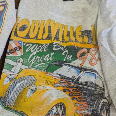Vintage Hot Rod Car T Shirts Size Large
