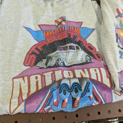 Vintage Hot Rod Car T Shirts Size Large