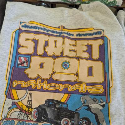 Vintage Hot Rod Car T Shirts Size Large
