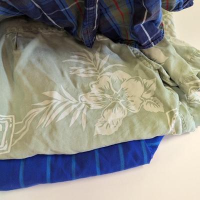 Men's Casual Short/Long Sleeve Shirts Size M/L