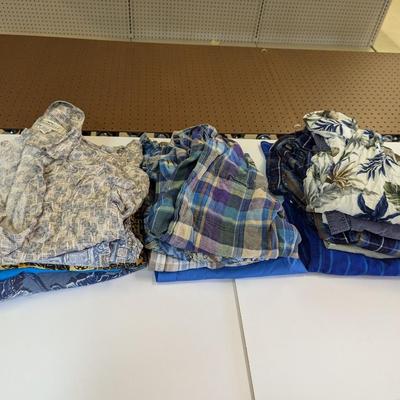 Men's Casual Short/Long Sleeve Shirts Size M/L