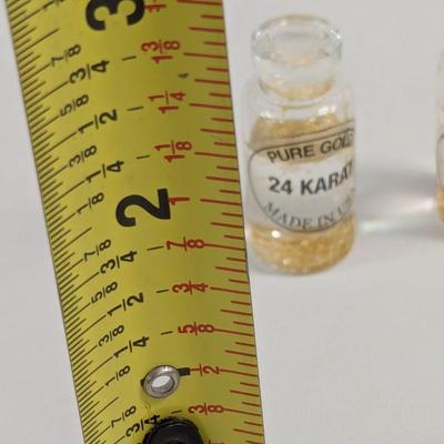 Gold 24 Karat Pure In Small Bottle With Liquid