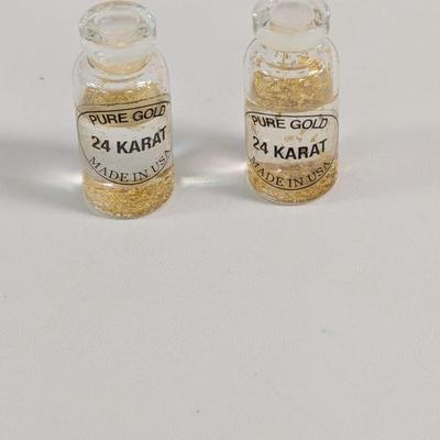 Gold 24 Karat Pure In Small Bottle With Liquid