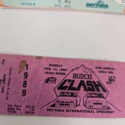 NASCAR Racing Ticket Stubs