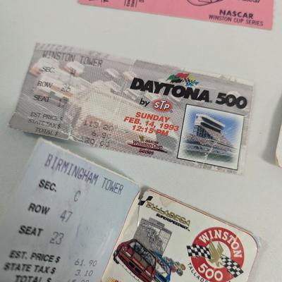 NASCAR Racing Ticket Stubs