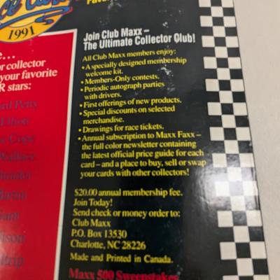 MAXX Race Car Collectible Cards Set