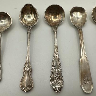 Assorted Sterling Silver Salt Serving Spoons