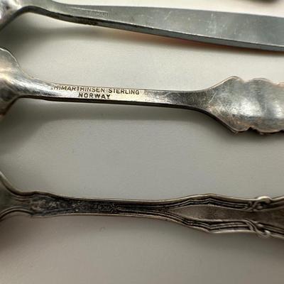 Assorted Sterling Silver Salt Serving Spoons