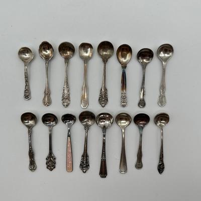 Assorted Sterling Silver Salt Serving Spoons