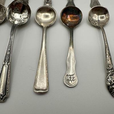 Assorted Sterling Silver Salt Serving Spoons