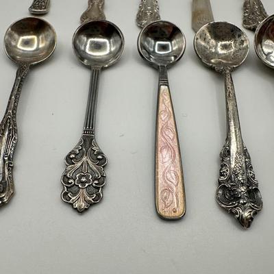 Assorted Sterling Silver Salt Serving Spoons