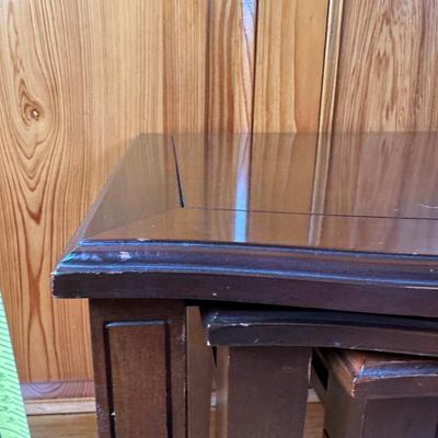 Mahogany Nesting Tables - Set of (3)
