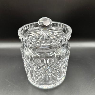 WATERFORD Lismore Cut Crystal Biscuit Jar