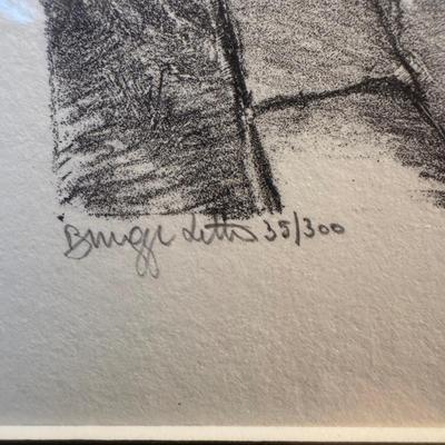 828 Signed and Numbered Etching of Bruges