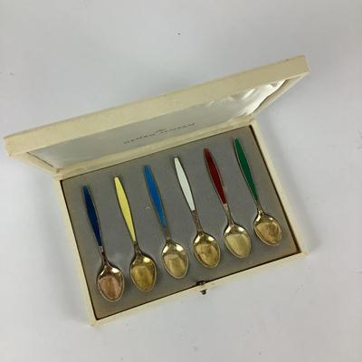 265 Georg Jensen Enamel Demitasse Spoons