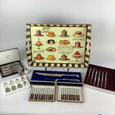 267 Carvel Hall Knife Set of Six & Other Kitchenware Lot