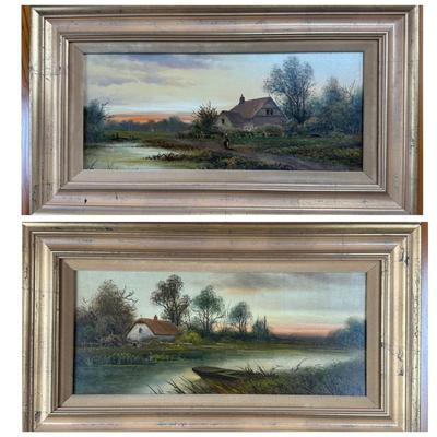 Pair of Original Paintings Signed by J.C. Jonas