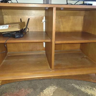 Wooden Media Stand/Storage Cabinet (No Contents)