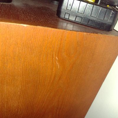 Wooden Media Stand/Storage Cabinet (No Contents)