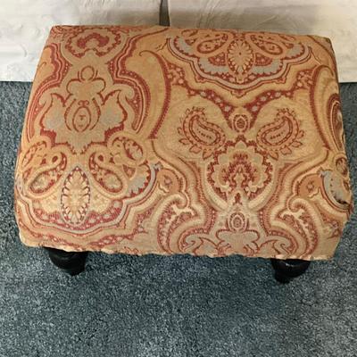 279 Paisley Covered Footstool