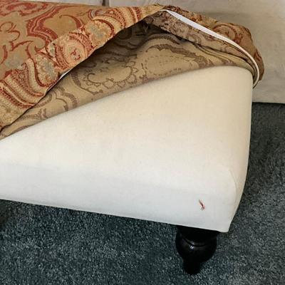 279 Paisley Covered Footstool
