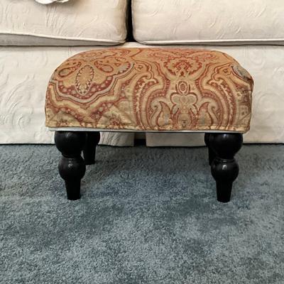 279 Paisley Covered Footstool