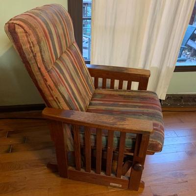 Dutalier Mission Style Glider Rocking Chair (LR-HS)