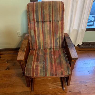 Dutalier Mission Style Glider Rocking Chair (LR-HS)