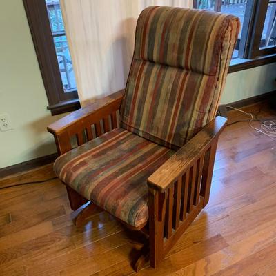 Dutalier Mission Style Glider Rocking Chair (LR-HS)
