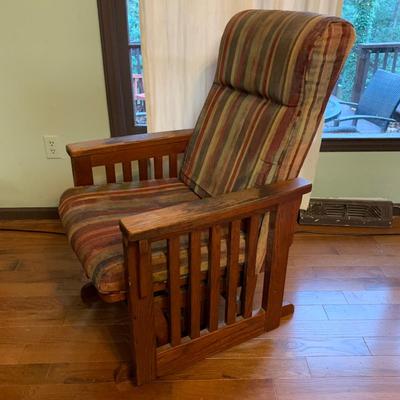 Dutalier Mission Style Glider Rocking Chair (LR-HS)