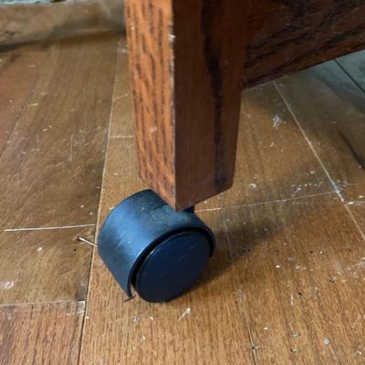 Two Mission Style Side Tables (LR-HS)
