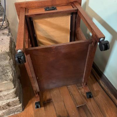 Two Mission Style Side Tables (LR-HS)