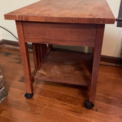 Two Mission Style Side Tables (LR-HS)