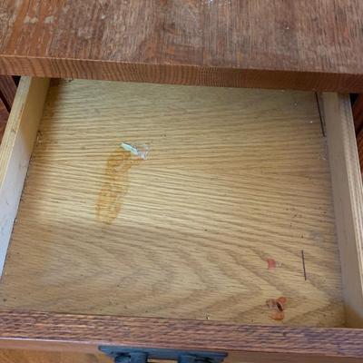 Two Mission Style Side Tables (LR-HS)