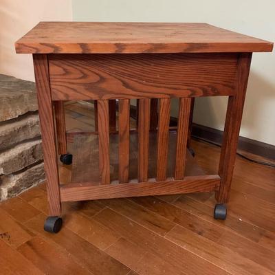 Two Mission Style Side Tables (LR-HS)