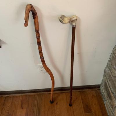 Collection of Canes & Walking Sticks with Ceramic Umbrella Stand (LR-HS)
