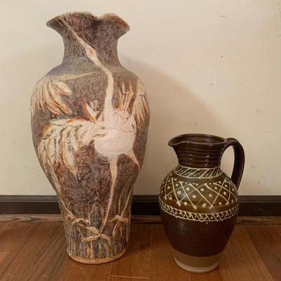 Two Ceramic Pitchers (LR-HS)