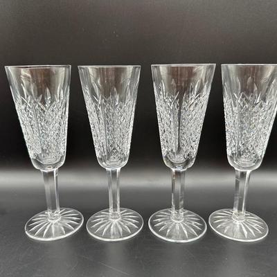 WATERFORD Crystal Champagne Flutes - Set of (4)