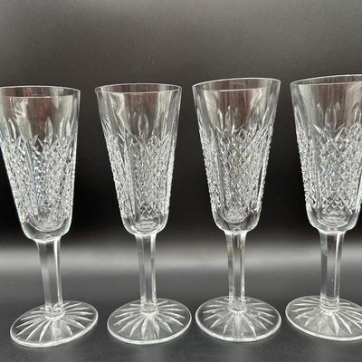 WATERFORD Crystal Champagne Flutes - Set of (4)