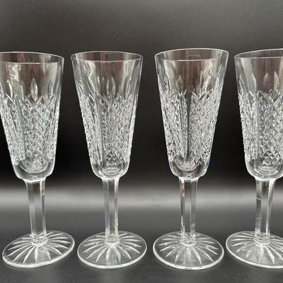 WATERFORD Crystal Champagne Flutes - Set of (4)