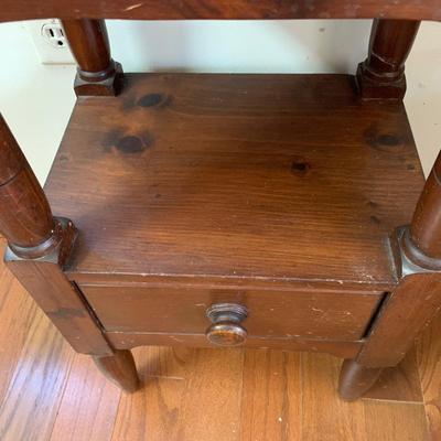 Magazine Rack and Two-Tiered Side Table (LR-HS)