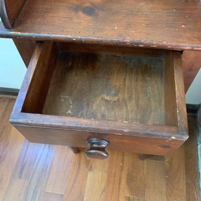 Magazine Rack and Two-Tiered Side Table (LR-HS)
